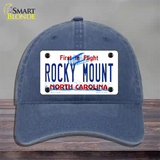 Rocky Mount North Carolina Novelty License Plate Hat Unconstructed Cotton / Navy