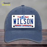 Wilson North Carolina Novelty License Plate Hat Unconstructed Cotton / Navy