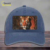 Tiger Novelty License Plate Hat Unconstructed Cotton / Navy