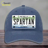 Michigan Spartan Novelty License Plate Hat Unconstructed Cotton / Navy