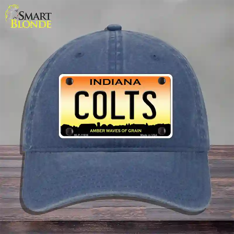 Indiana Colts Novelty License Plate Hat Unconstructed Cotton / Navy