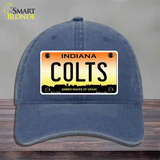 Indiana Colts Novelty License Plate Hat Unconstructed Cotton / Navy