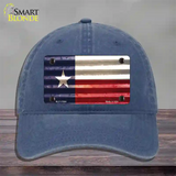 Texas Corrugated Flag Novelty License Plate Hat Unconstructed Cotton / Navy