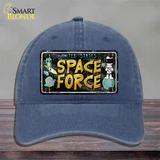 Space Force Novelty License Plate Hat Unconstructed Cotton / Navy