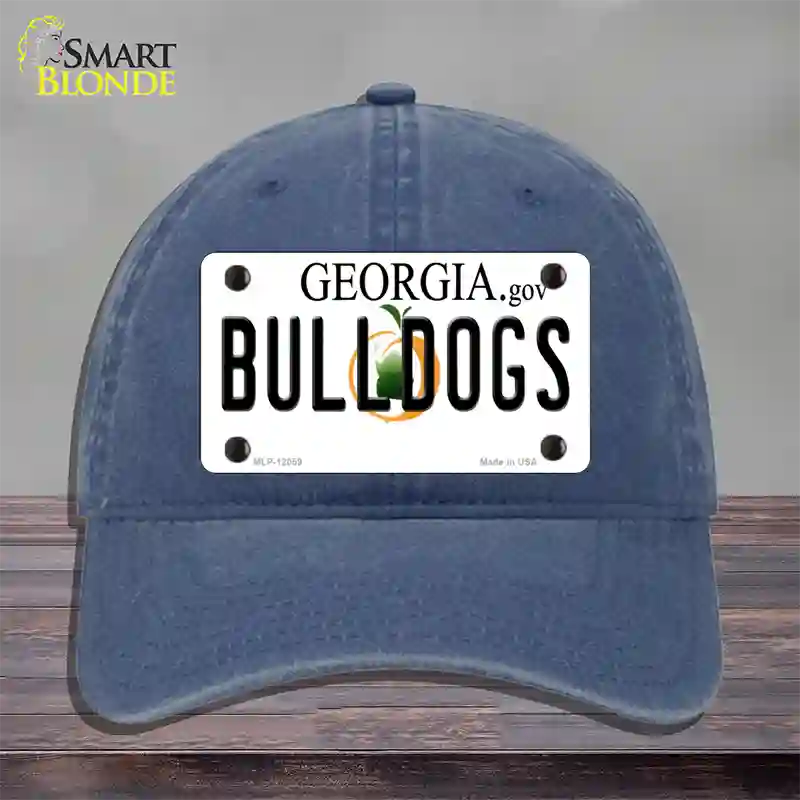 Georgia Bulldogs Novelty License Plate Hat Unconstructed Cotton / Navy