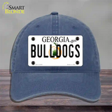 Georgia Bulldogs Novelty License Plate Hat Unconstructed Cotton / Navy