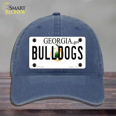 Georgia Bulldogs Novelty License Plate Hat Unconstructed Cotton / Navy