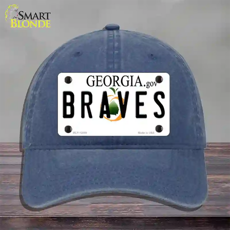 Georgia Braves Novelty License Plate Hat Unconstructed Cotton / Navy