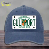 Florida Gulfport Novelty License Plate Hat Unconstructed Cotton / Navy