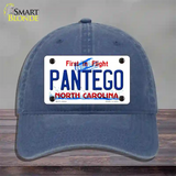 Pantego North Carolina State Novelty License Plate Hat Unconstructed Cotton / Navy