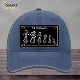 The Ass Family Novelty License Plate Hat Unconstructed Cotton / Navy