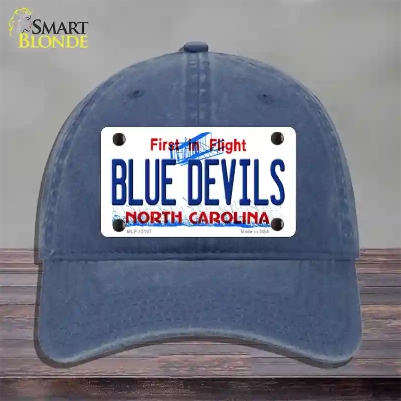 Blue Devils North Carolina State Novelty License Plate Hat Unconstructed Cotton / Navy