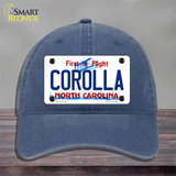 Corolla North Carolina State Novelty License Plate Hat Unconstructed Cotton / Navy