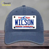 Wilson North Carolina Flight Novelty License Plate Hat Unconstructed Cotton / Navy