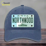 Northwood New Hampshire Novelty License Plate Hat Unconstructed Cotton / Navy