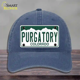 Purgatory Colorado Novelty License Plate Hat Unconstructed Cotton / Navy