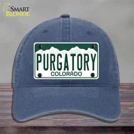 Purgatory Colorado Novelty License Plate Hat Unconstructed Cotton / Navy