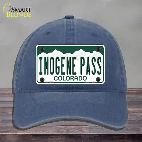 Imogene Pass Colorado Novelty License Plate Hat Unconstructed Cotton / Navy