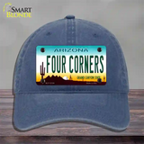 Four Corners Arizona Novelty License Plate Hat Unconstructed Cotton / Navy