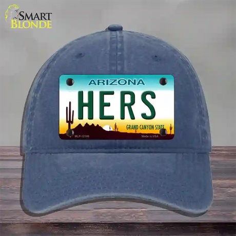 Hers Arizona Novelty License Plate Hat Unconstructed Cotton / Navy