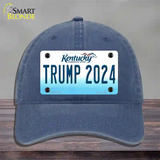 Trump 2024 Kentucky Novelty License Plate Hat Unconstructed Cotton / Navy