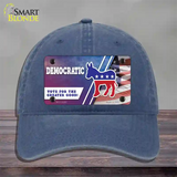 Democratic Vote for Greater Good Novelty License Plate Hat Unconstructed Cotton / Navy