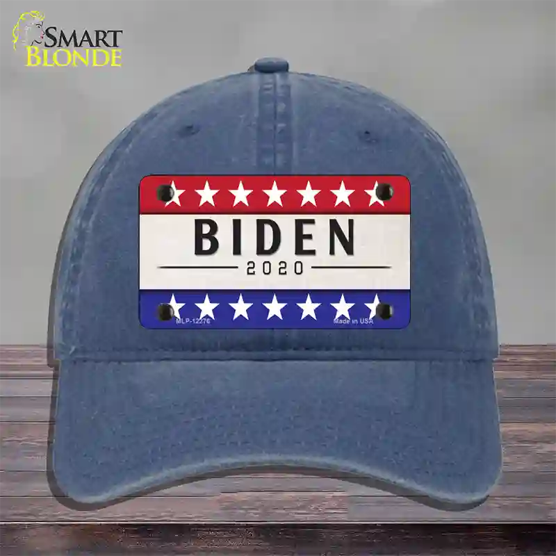 Joe Biden 2020 Novelty License Plate Hat Unconstructed Cotton / Navy