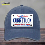 Currituck North Carolina Novelty License Plate Hat Unconstructed Cotton / Navy