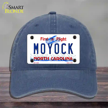 Moyock North Carolina Novelty License Plate Hat Unconstructed Cotton / Navy