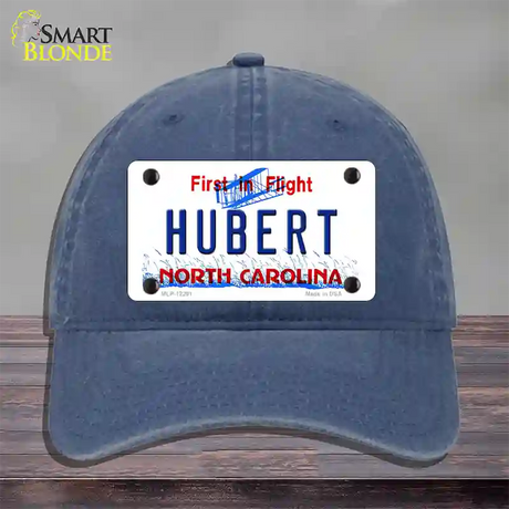 North Carolina Hubert Novelty License Plate Hat Unconstructed Cotton / Navy