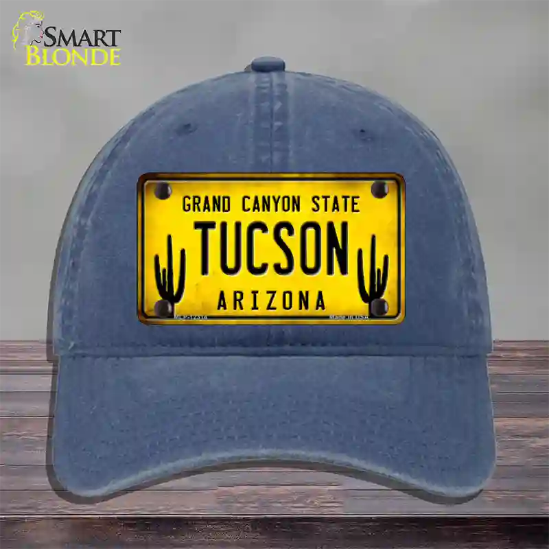 Arizona Tucson Novelty License Plate Hat Unconstructed Cotton / Navy