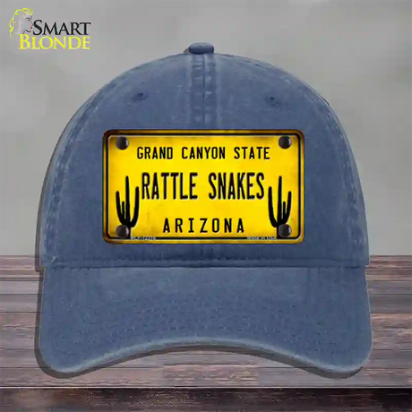 Arizona Rattle Snakes Novelty License Plate Hat Unconstructed Cotton / Navy