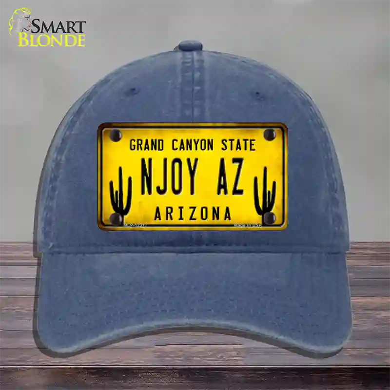 Arizona NJOY AZ Novelty License Plate Hat Unconstructed Cotton / Navy