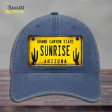 Arizona Sunrise Novelty License Plate Hat Unconstructed Cotton / Navy