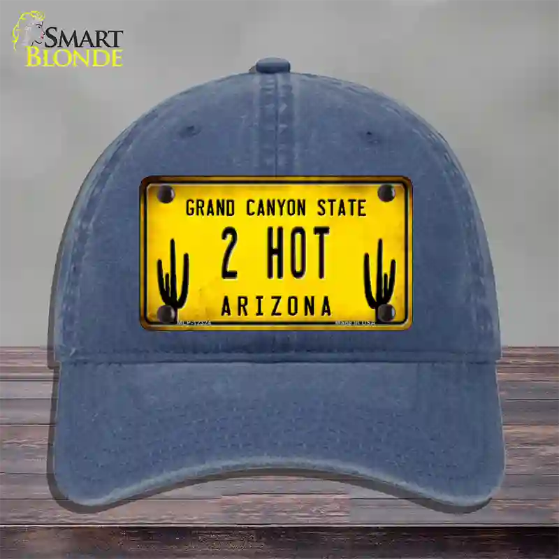 Arizona 2 Hot Novelty License Plate Hat Unconstructed Cotton / Navy