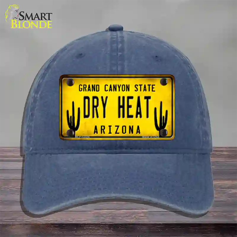 Arizona Dry Heat Novelty License Plate Hat Unconstructed Cotton / Navy