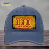 Bigfoot New Mexico Novelty License Plate Hat Unconstructed Cotton / Navy