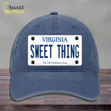 Sweet Thing Virginia Novelty License Plate Hat Unconstructed Cotton / Navy