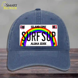 Surfsup Hawaii Novelty License Plate Hat Unconstructed Cotton / Navy