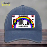 Kahoolawe Hawaii Novelty License Plate Hat Unconstructed Cotton / Navy