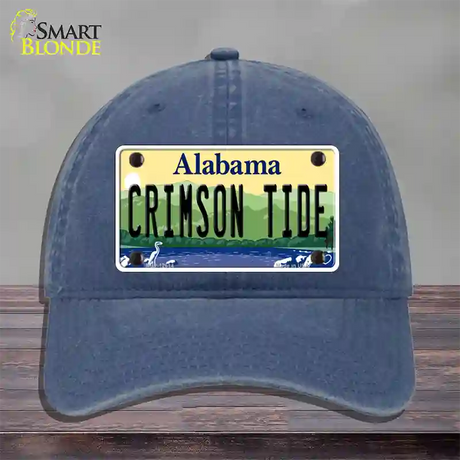 Crimson Tide Novelty License Plate Hat Unconstructed Cotton / Navy