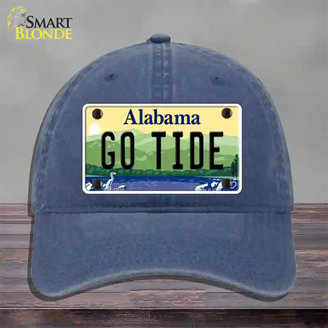 Go Tide Novelty License Plate Hat Unconstructed Cotton / Navy