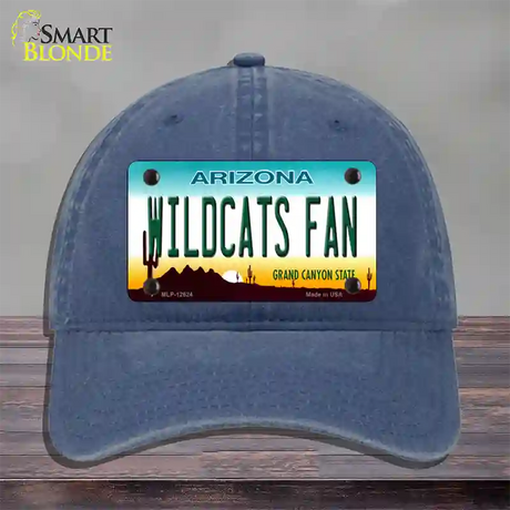 Wildcats Fan Novelty License Plate Hat Unconstructed Cotton / Navy