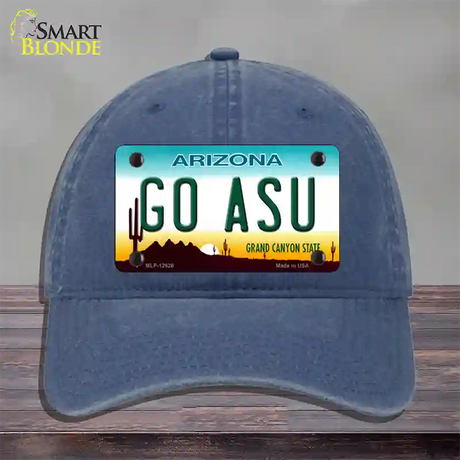 Go Arizona State Novelty License Plate Hat Unconstructed Cotton / Navy