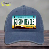 Go Sun Devils Novelty License Plate Hat Unconstructed Cotton / Navy