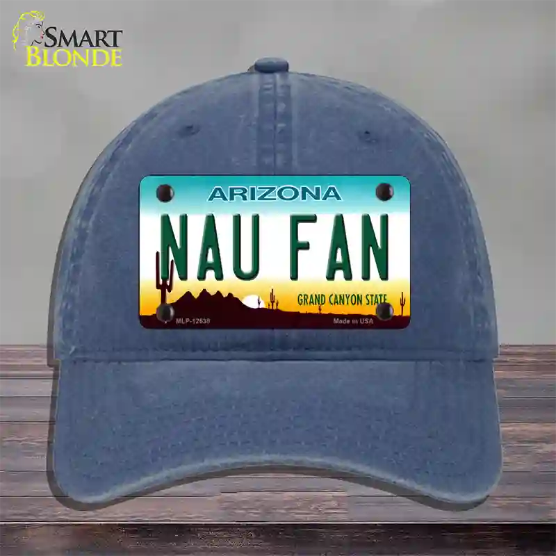 Northern Arizona Univ Fan Novelty License Plate Hat Unconstructed Cotton / Navy