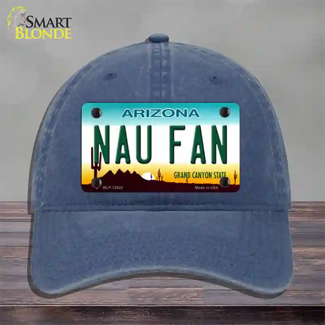 Northern Arizona Univ Fan Novelty License Plate Hat Unconstructed Cotton / Navy