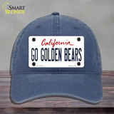 Go Golden Bears Novelty License Plate Hat Unconstructed Cotton / Navy