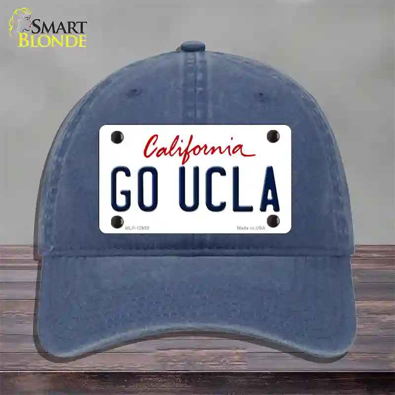 Go UCLA Novelty License Plate Hat Unconstructed Cotton / Navy