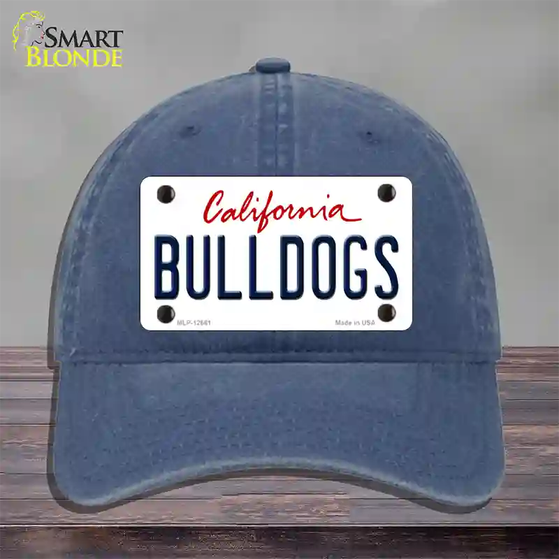 Bulldogs Novelty License Plate Hat Unconstructed Cotton / Navy